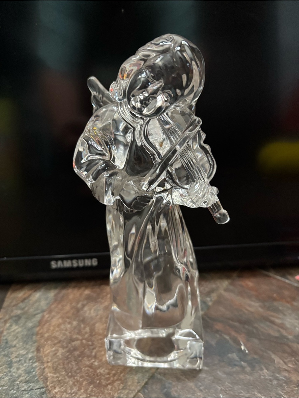 Mikasa Angelic Violin Figurine-Full Lead Crystal-Germany